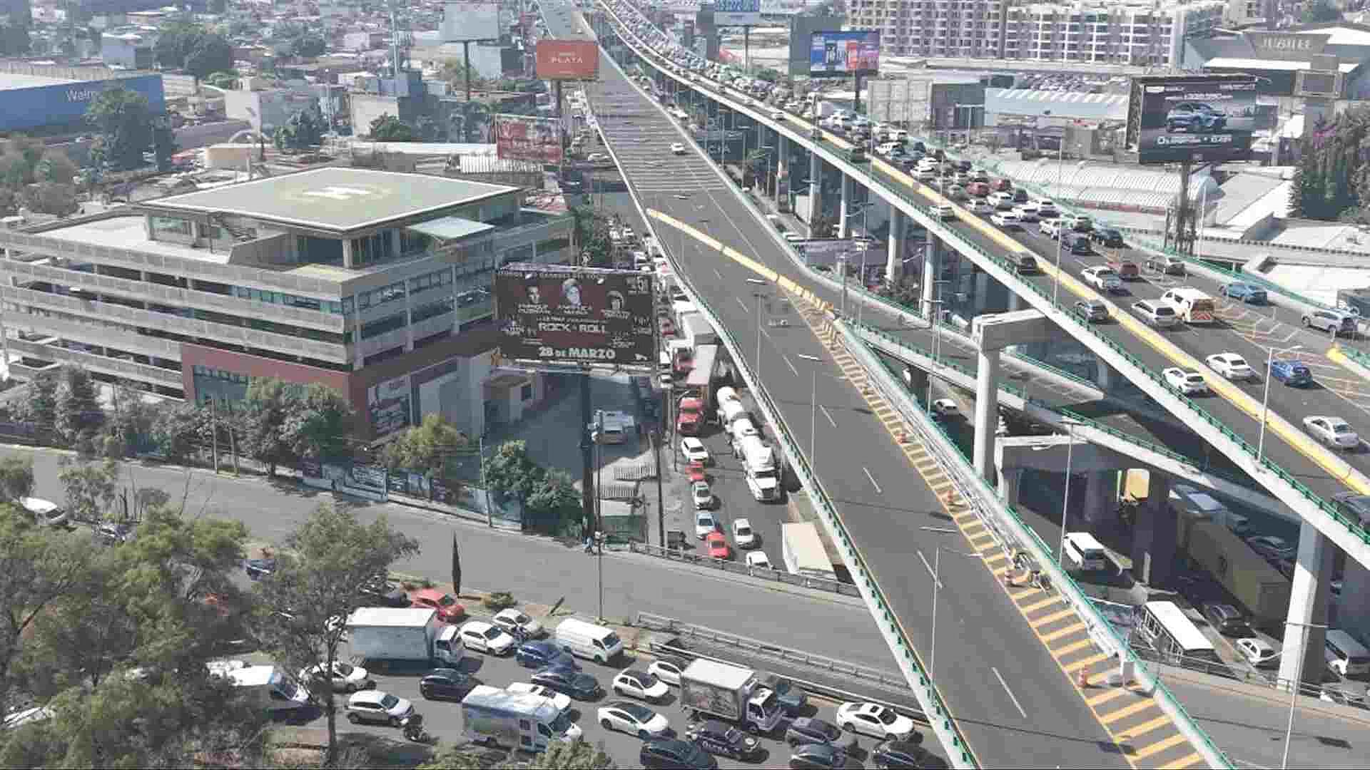 Periférico Norte Desde el Aire: Así se Ve el Caos Vial por Obras