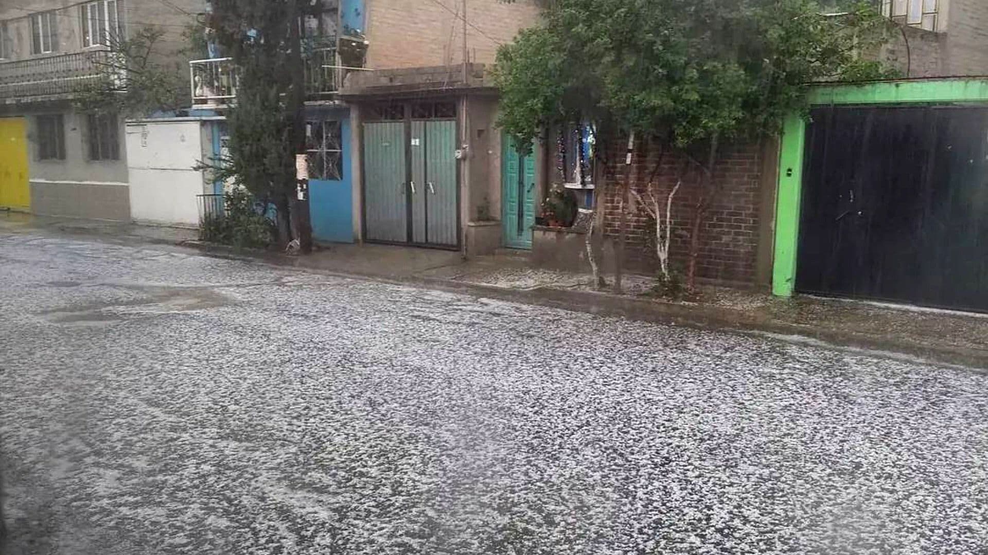 Reportan Granizada en Chalco y Lluvia al Oriente del Valle de México