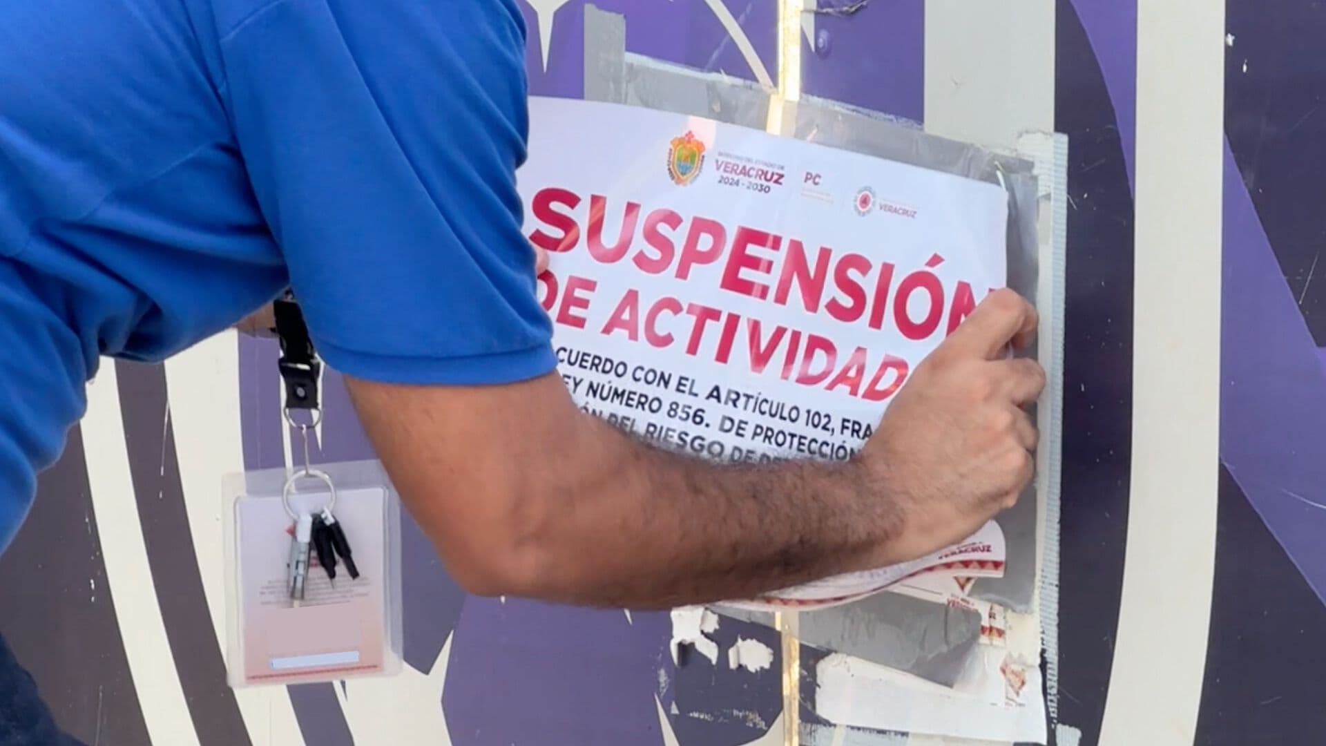Refuerzan Sellos de Clausura en Deportivo Hugo Sánchez de Boca del Río, Veracruz