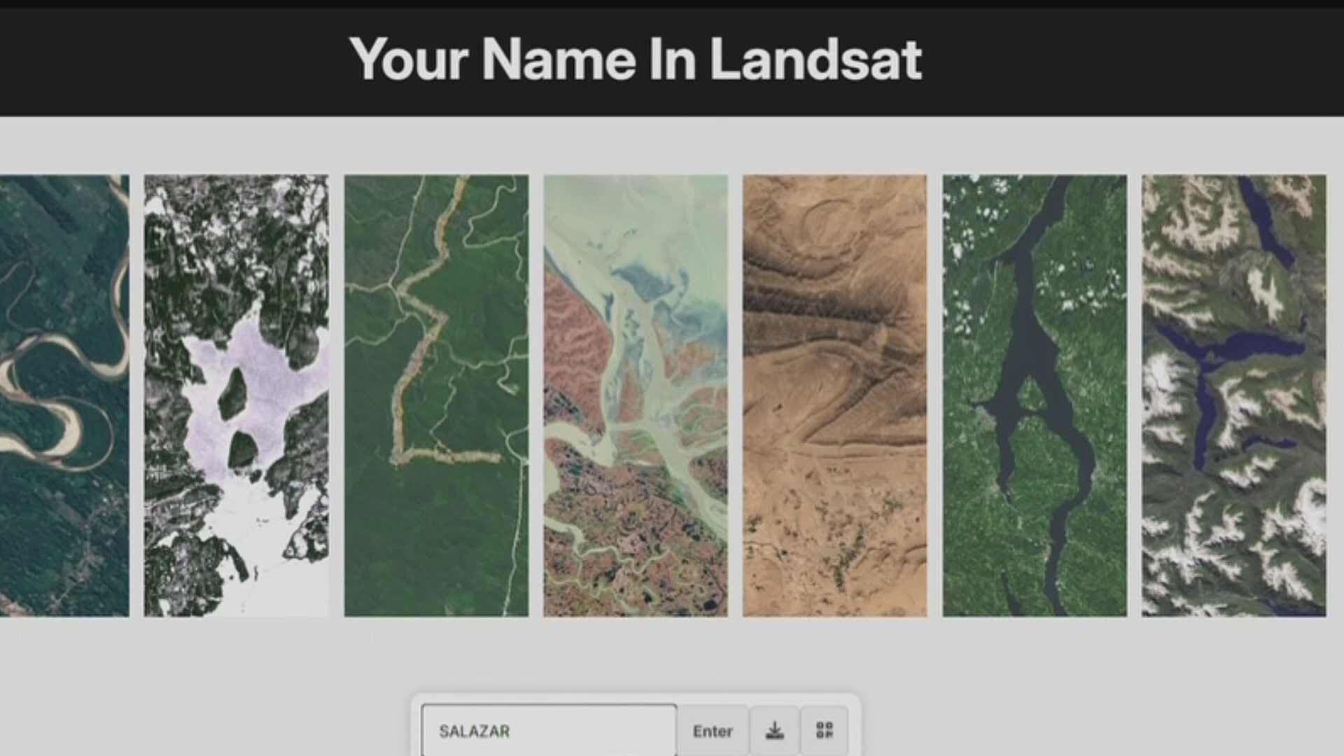 ¿Cómo Escribir tu Nombre con Imágenes Satelitales de la Nasa en “Your Name in Landsat”?