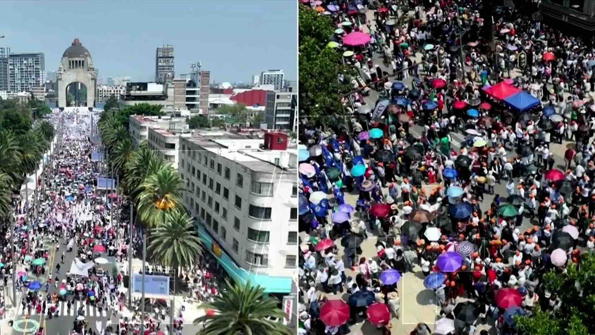 Así se Ve Desde el Aire el Monumento a la Revolución por Informe de Claudia Sheinbaum