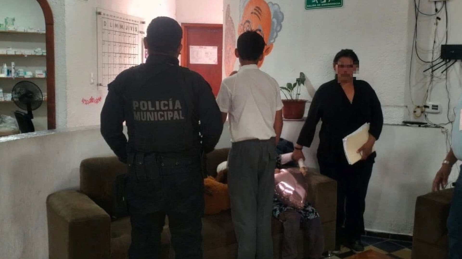 Resguardan a Dos Menores de Edad Localizados en Plena Vía Pública en Amozoc, Puebla