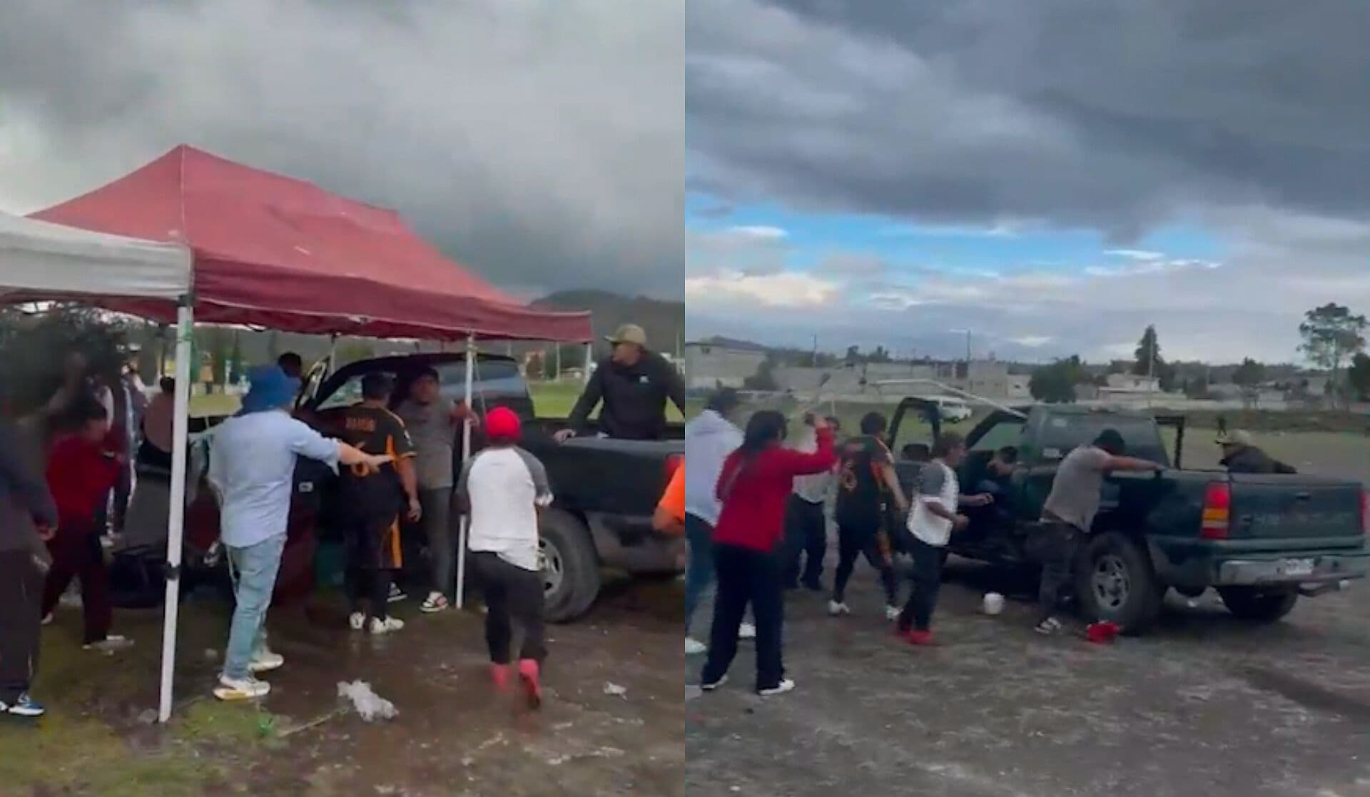 Captan Brutal Riña luego de un Partido de Futbol en Ciudad Serdán, Puebla