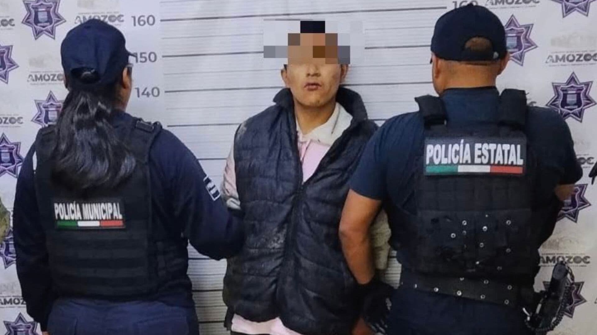 Arrestan a Asaltante en Puebla por Golpear y Despojar de Pertenencias a una Persona