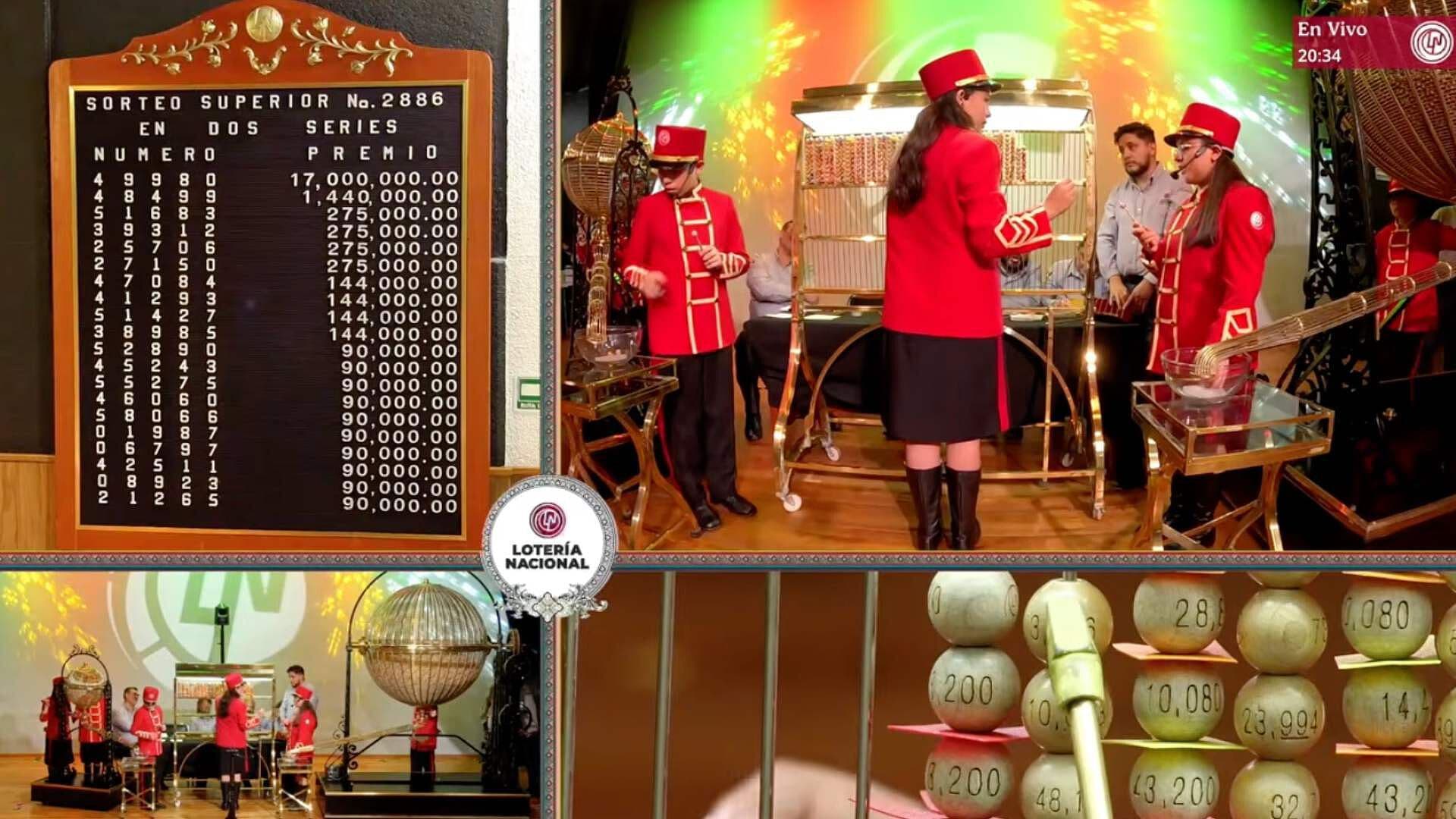 ¿Qué Número y Dónde Cayó el Premio Mayor del Sorteo Superior 2886 de la Lotería Nacional?