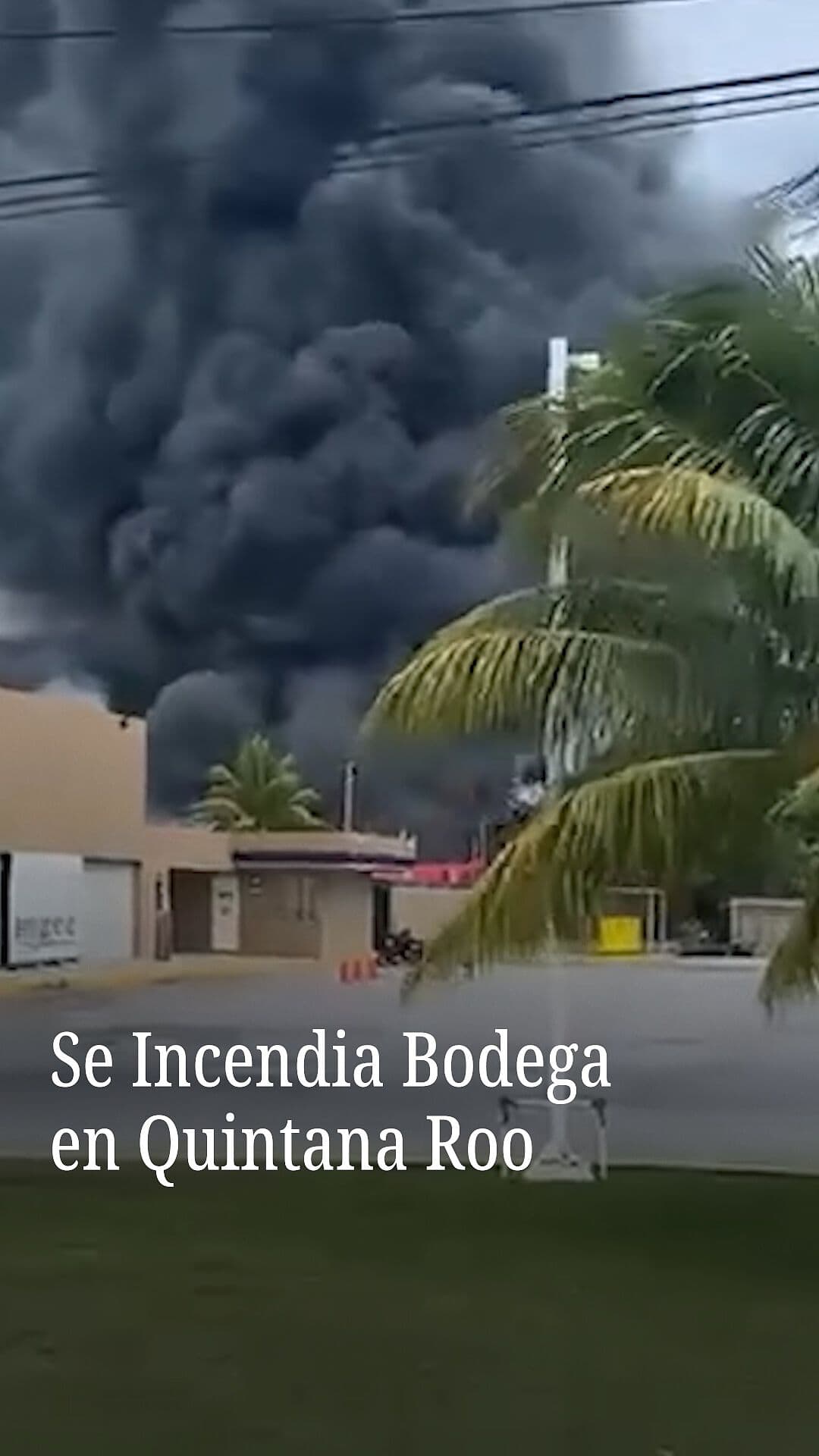 Se incendia bodega en Quintana Roo