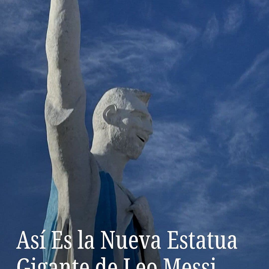 Nueva Estatua Gigante de Messi en Argentina