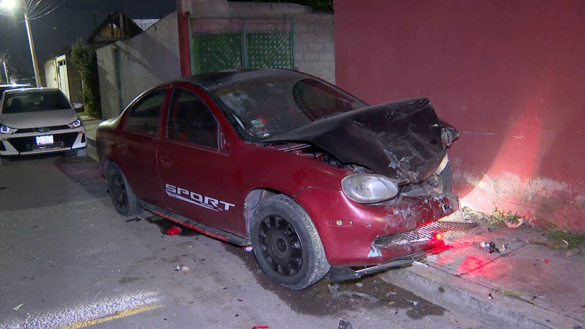 Accidente Choque Tres Automóviles Colonia Noche Buena Calle Balderas Puebla