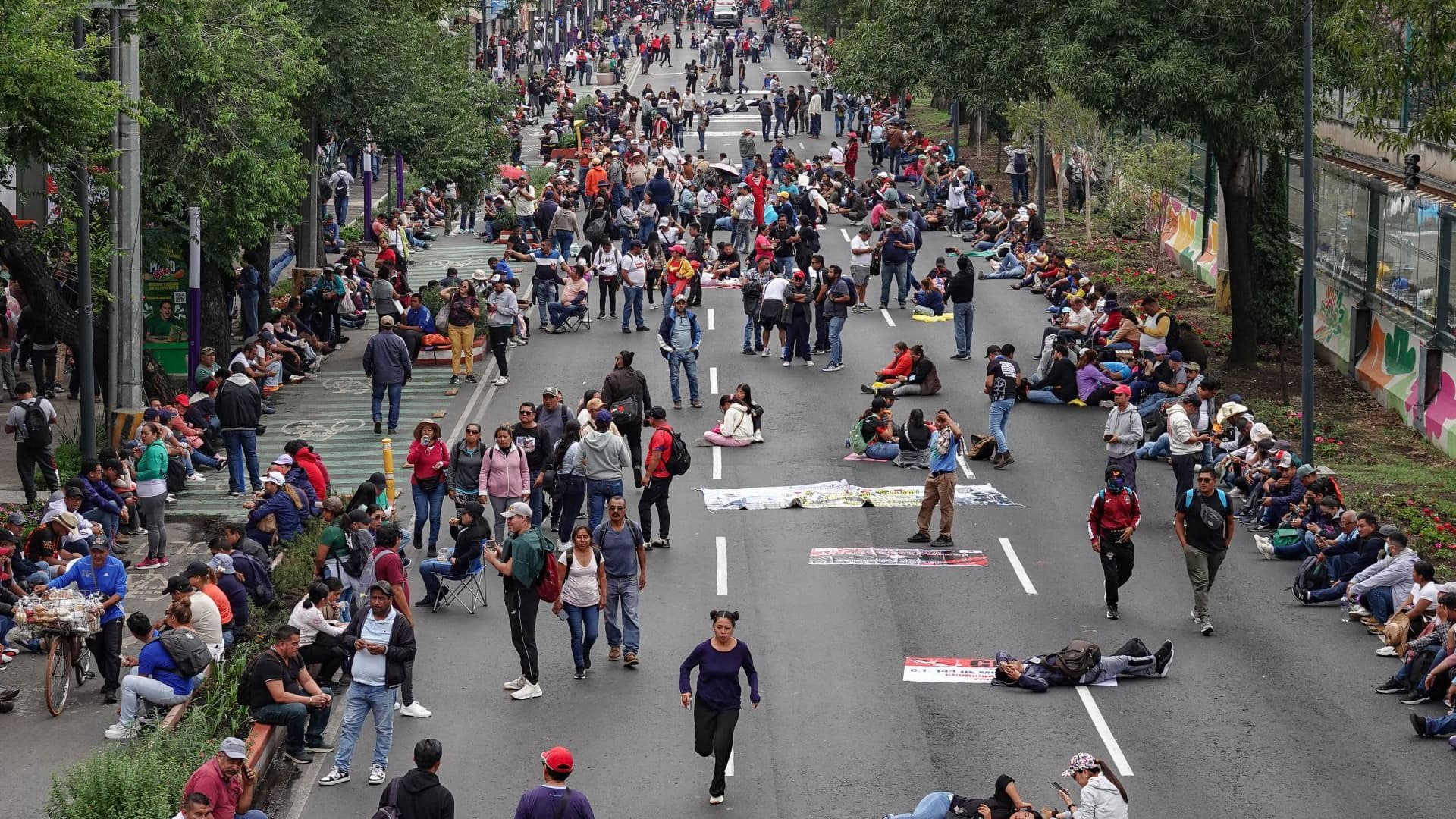 CNTE en CDMX. Foto: Cuartoscuro