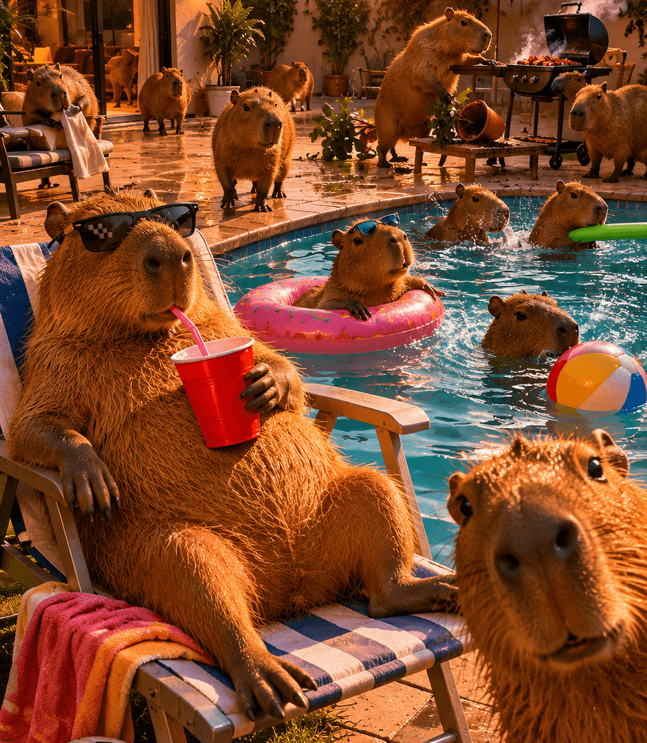Capibaras invasores