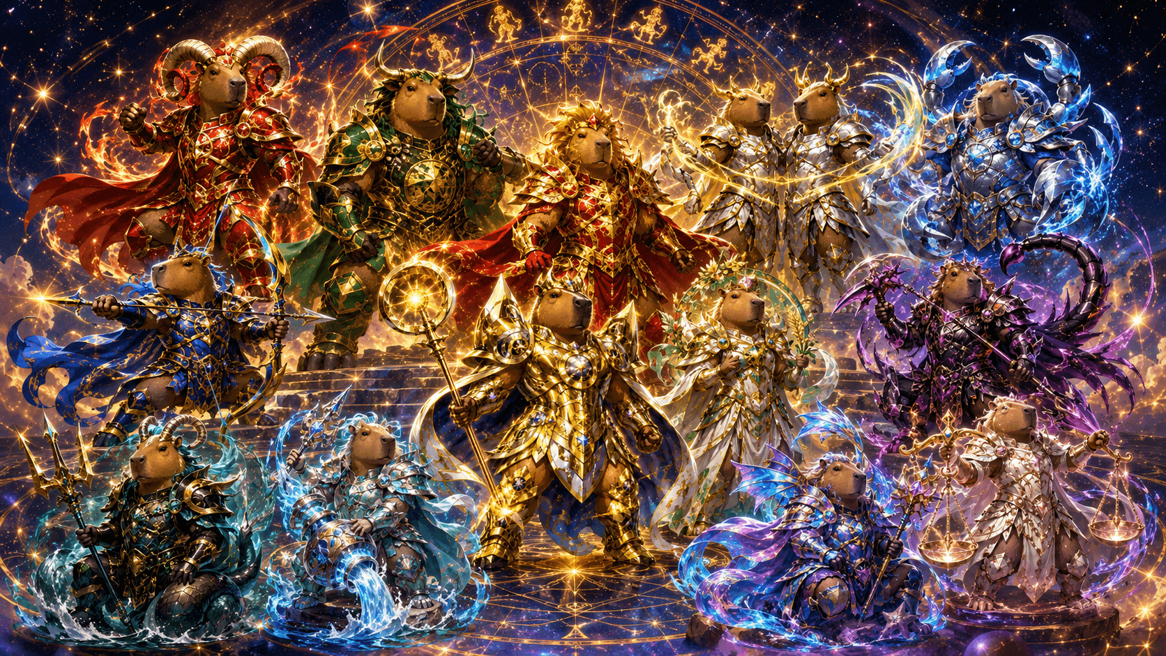 Los Capibaras del Zodiaco irrumpen en el cosmos: la nueva leyenda dorada
