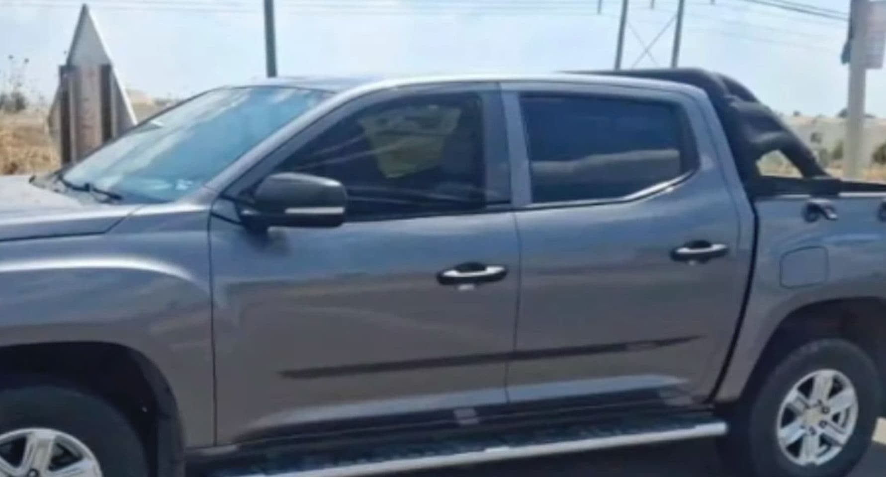 Los hombres viajaban en esta camioneta.