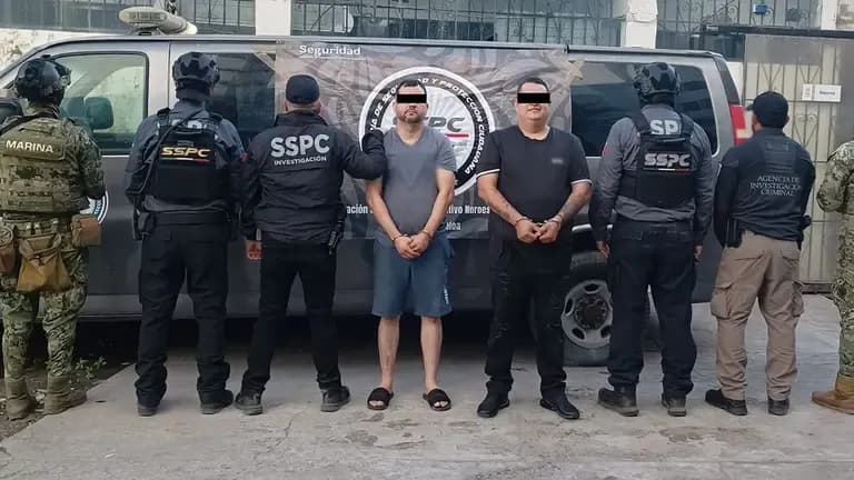 Detenidos en el operativo en Mazatlán, Sinaloa. Foto: Gabinete de Seguridad. Foto: Gabinete de Seguridad