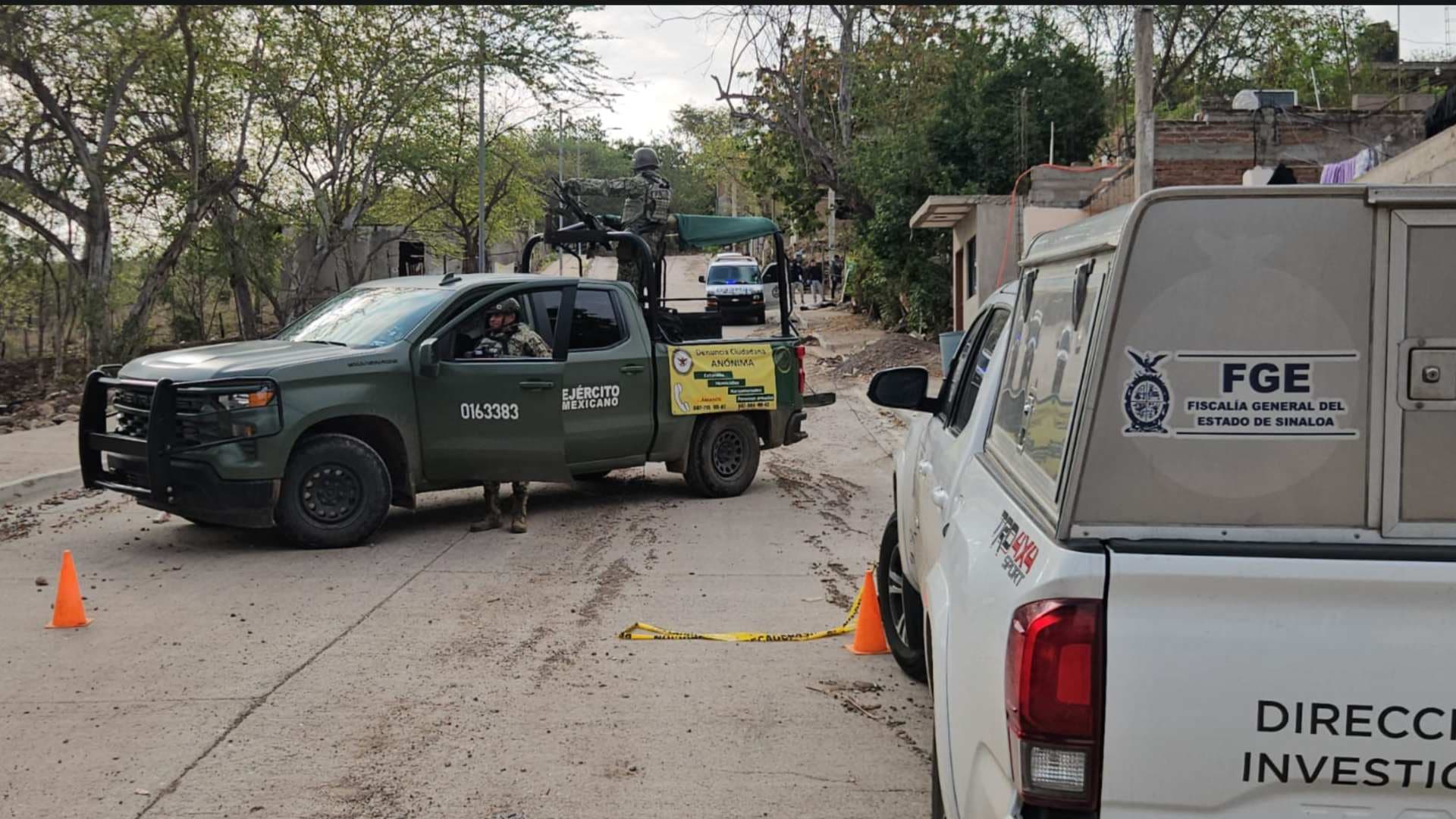 Movilización por hallazgo de un hombre asesinado en Culiacán, Sinaloa
