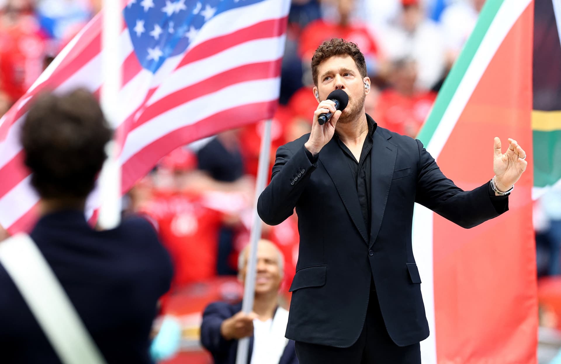 Michael Bublé en la inauguración del Mundial 2026, en Canadá.