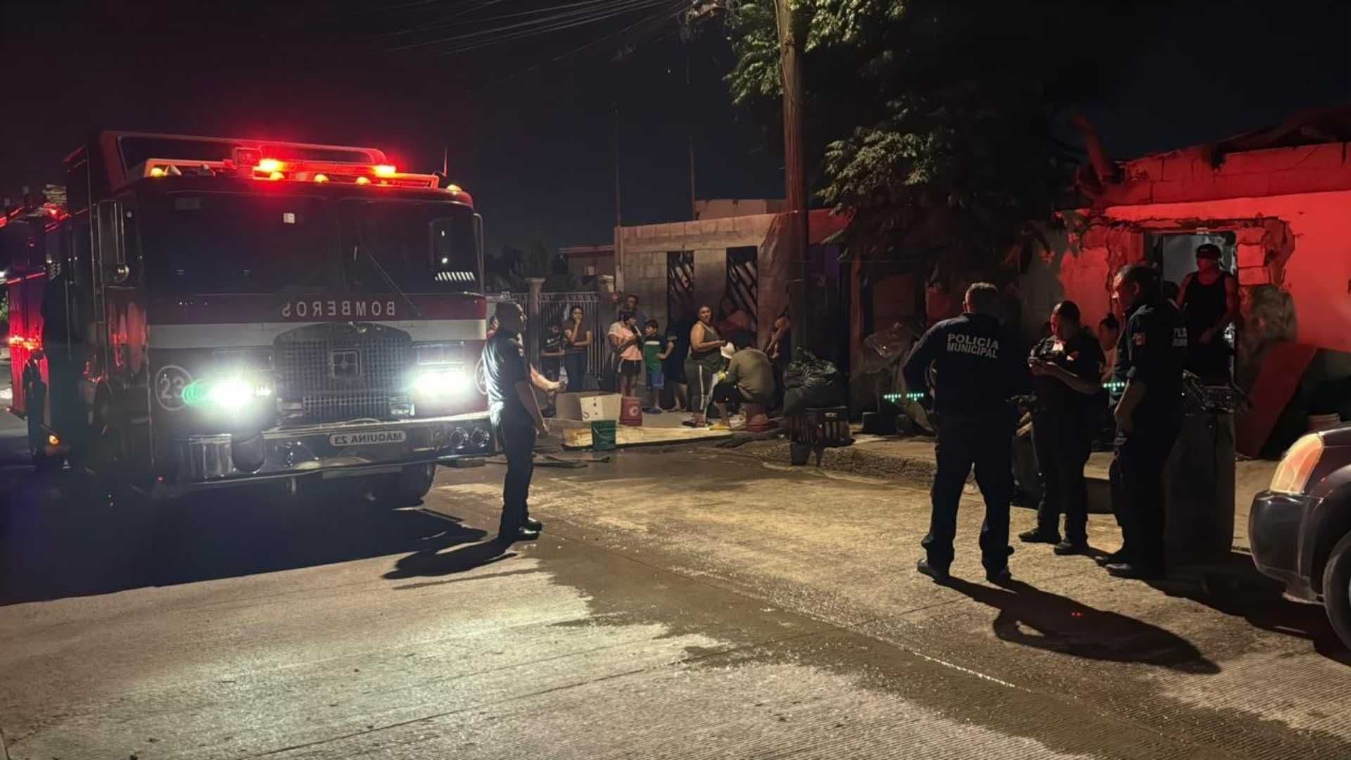 Se Incendia Vivienda en la Colonia Santa María en Ciudad Juárez