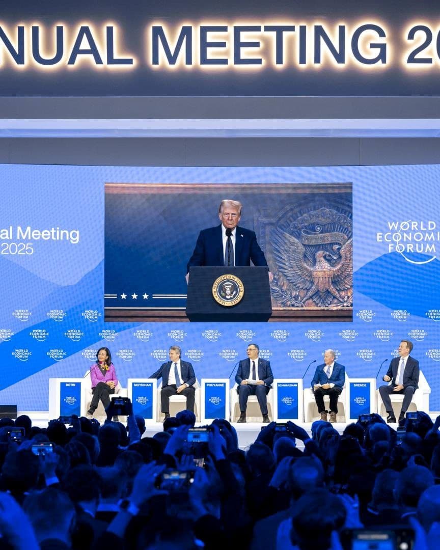 Donald Trump, presidente de Estados Unidos, en Davos