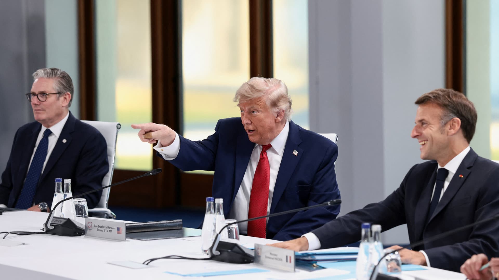 Donald Trump, en la cumbre del G7 en Evian, Francia