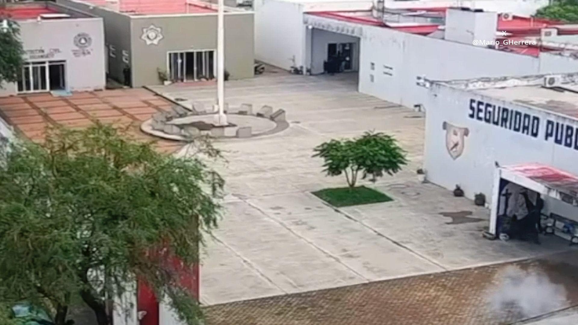 Lanzan con Dron un Artefacto Explosivo a la Estación de la Policía en Uriangato