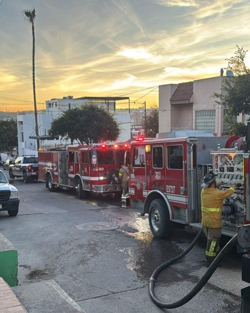 Reportan Incendio en una Vivienda de la Colonia La Postal en Tijuana