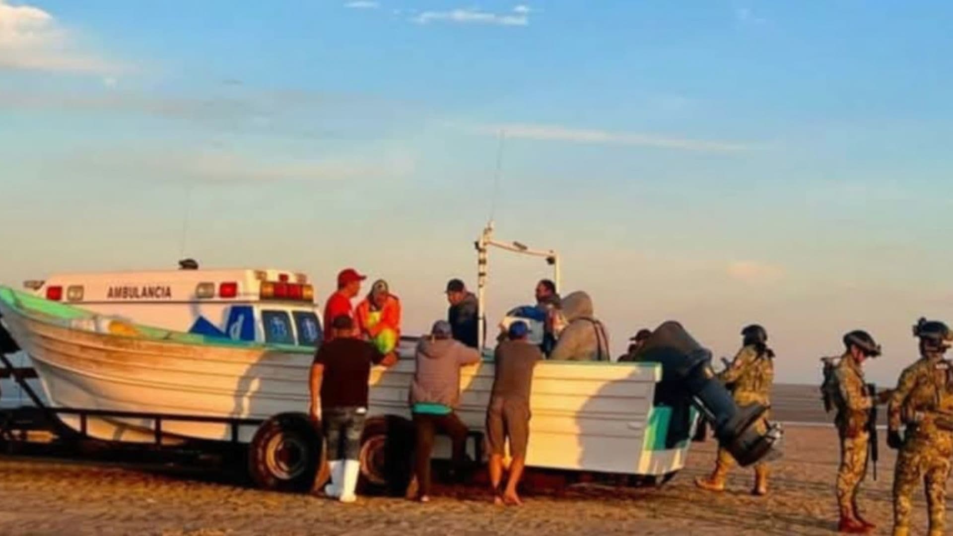 Muere Pescador al Volcarse su Lancha en el Golfo de Santa Clara en San Luis Río Colorado