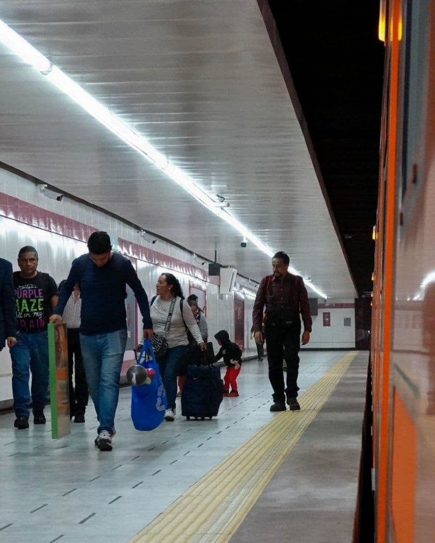 Usuarios del Metro de la CDMX