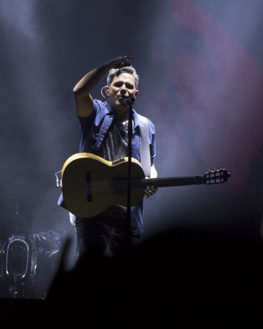El cantante español Alejandro Sanz en la Arena Ciudad de México
