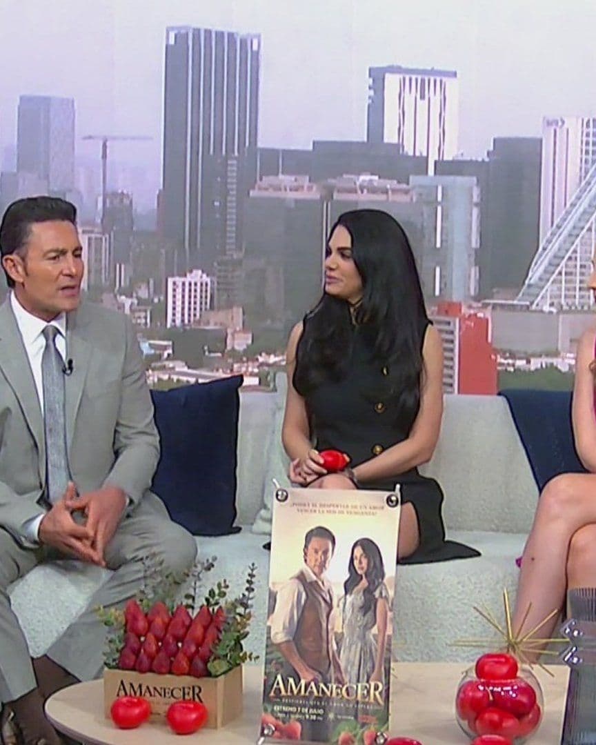 Fernando Colunga y Livia Brito en el estudio de Despierta