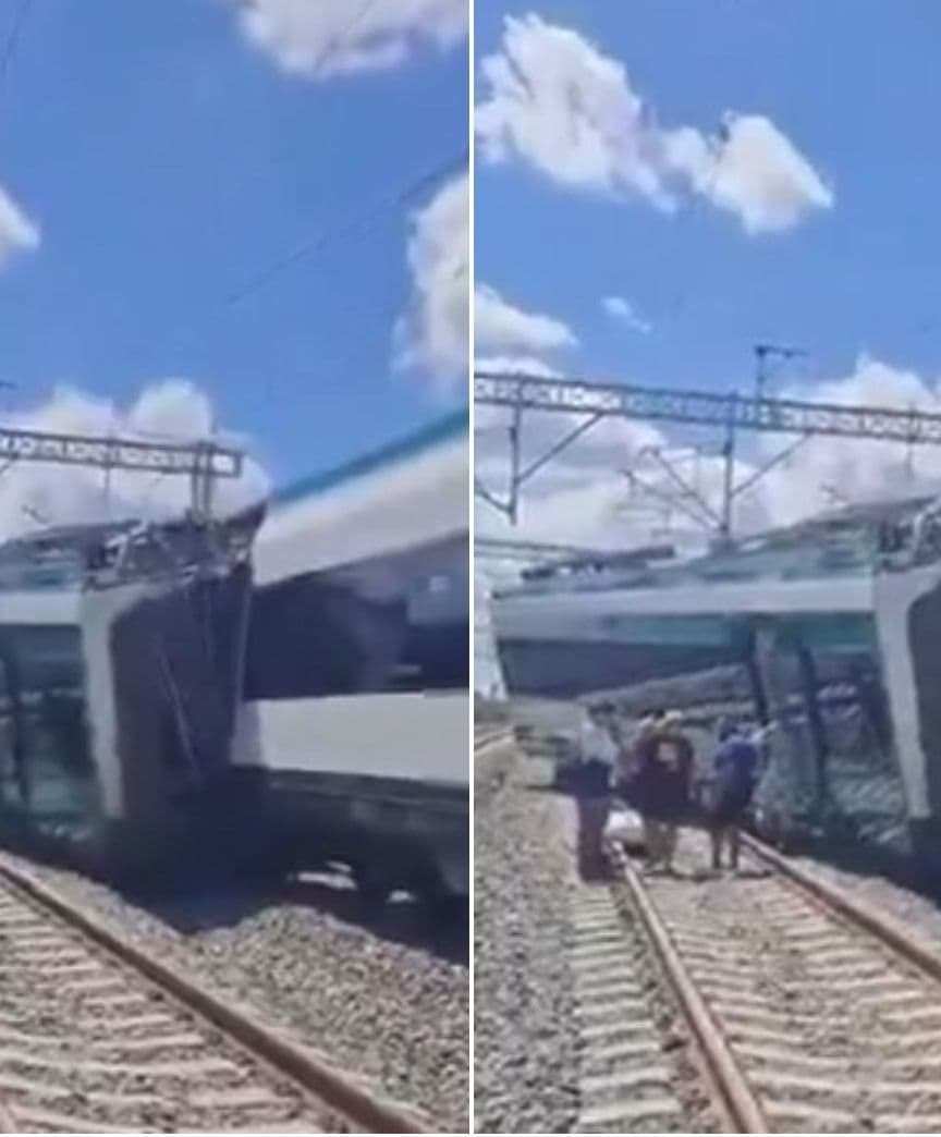 Se Descarrila Vagón del Tren Maya; Reportan Incidente en Estación Izamal