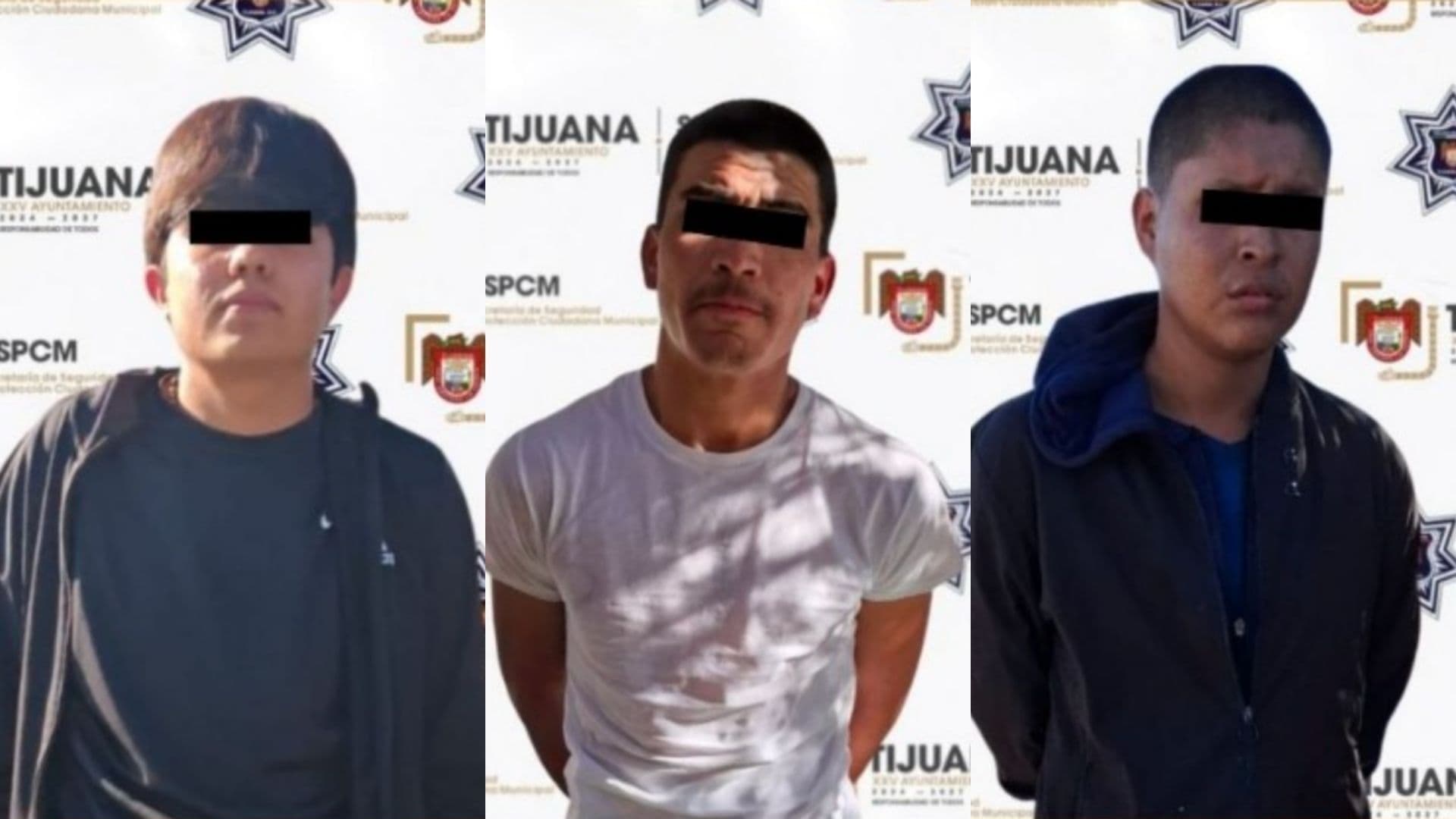 Detienen a Tres Presuntos Responsables del Ataque al Taxi en Bulevar Aeropuerto de Tijuana