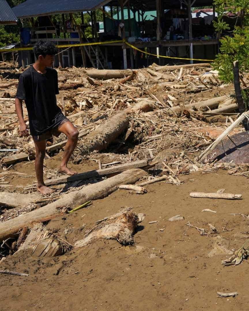 Elefante Queda Enterrado Tras Inundaciones, en Indonesia; Habría Sido Arrastrado por el Agua