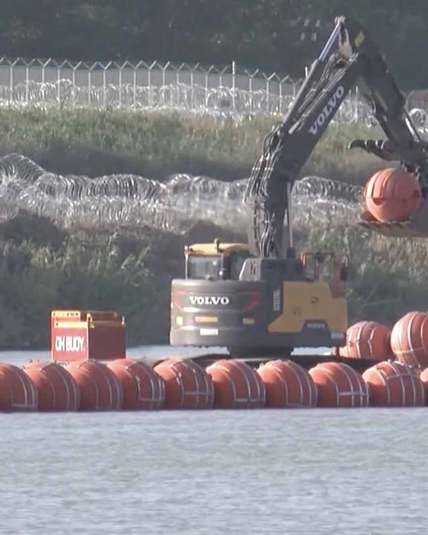 Kristi Noem Anuncia Instalación de Nueva Barrera en el Río Bravo Durante Visita a Brownsville