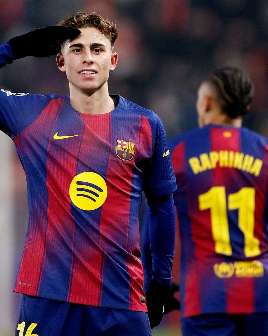 Fermín anotó dos goles para el Barcelona, en la visita al Slavia Praga, en la Jornada 7 de la Champions 2026.