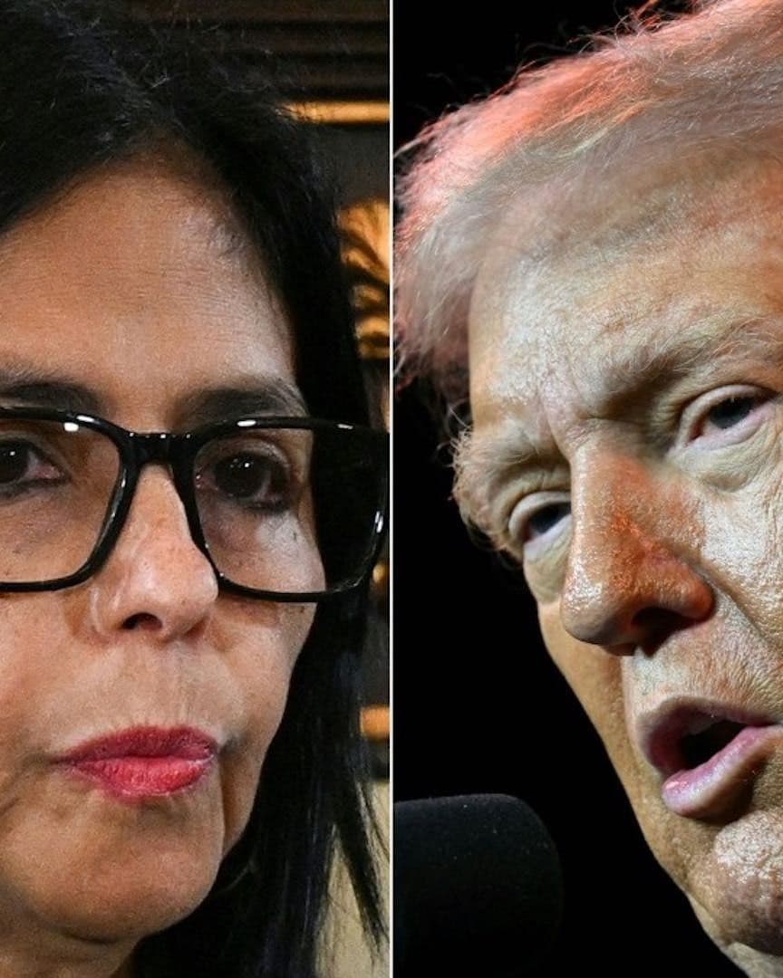Delcy Rodríguez sostuvo llamada telefónica con Donald Trump