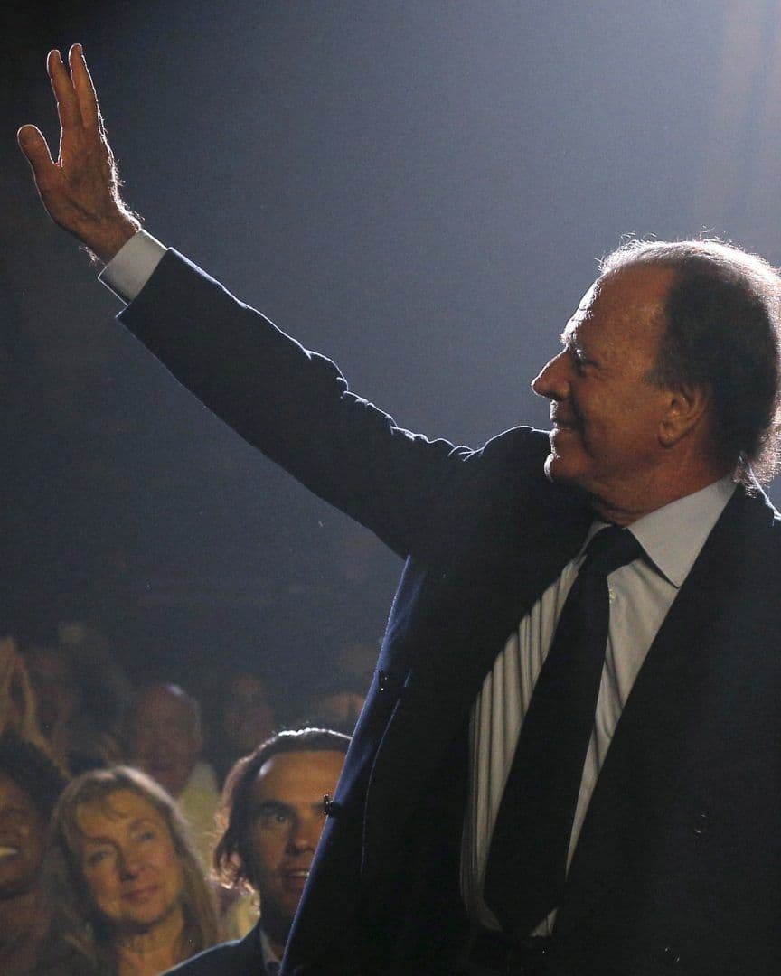 El cantante Julio Iglesias