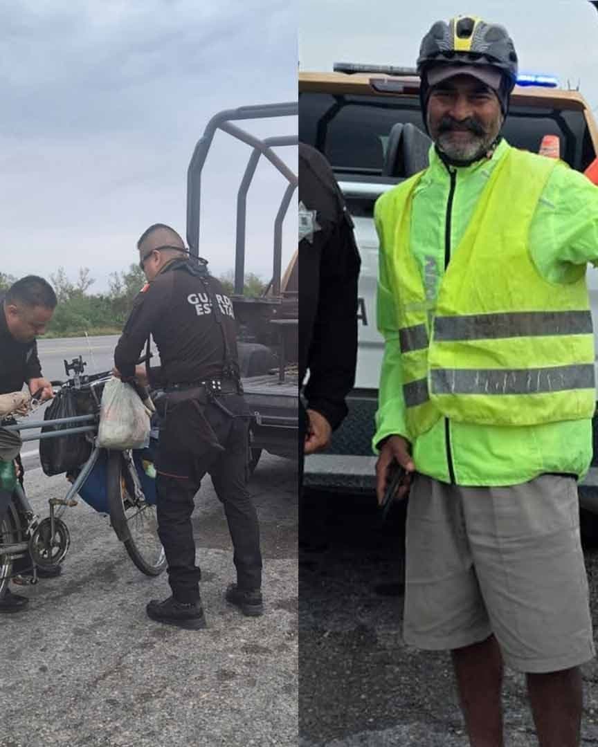 Desde Argentina Hasta Canadá: Ciclista de la India Recorre Carretera de Tamaulipas