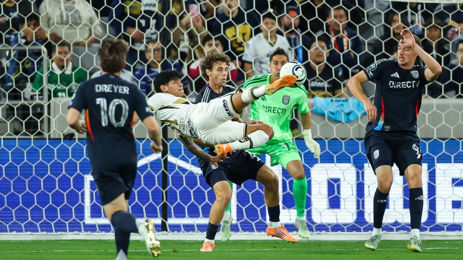 San Diego FC Vapulea al Pumas de Efraín Juárez en la Concachampions