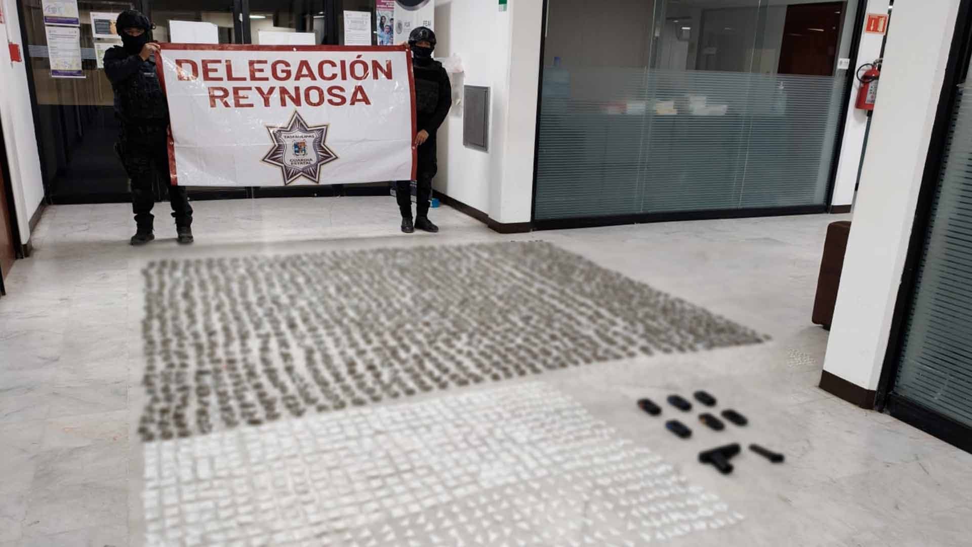 Persecución en Río Bravo Deja el Aseguramiento de Narcóticos y Un Arma de Fuego