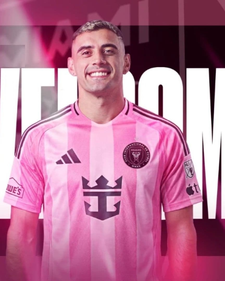 Berterame. delantero argentino y naturalizado mexicano, ya posó con el uniforme del Inter Miami.