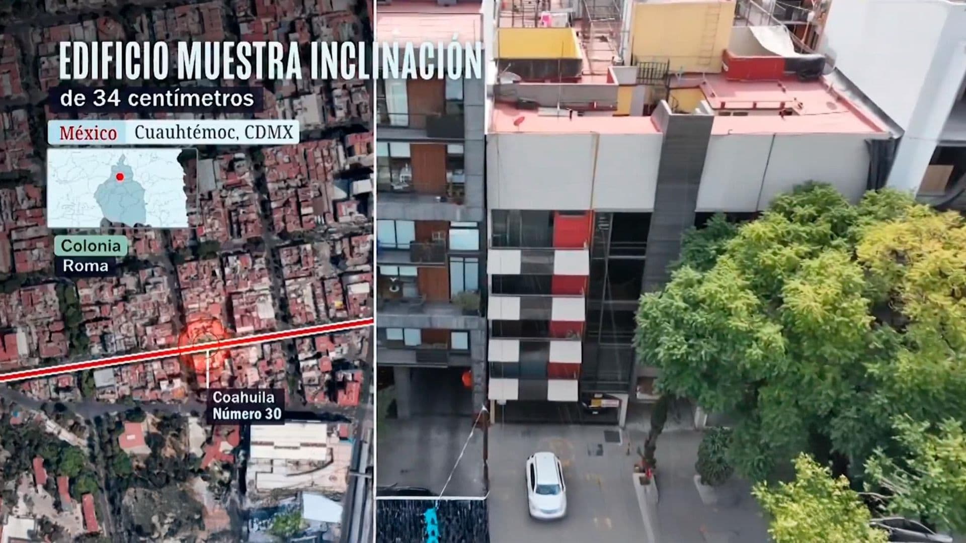 Vecinos Viven con Miedo en la Roma Norte: Su Edificio Se Inclina Más y Nadie Actúa