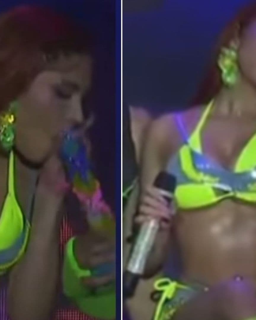 Acusan que Yeri Mua Fumó Marihuana en Carnaval de Veracruz y que Rocío Nahle Borró Transmisión.