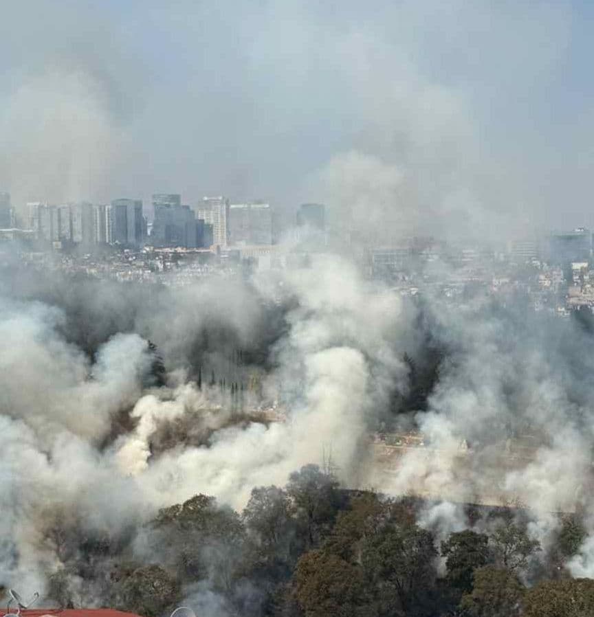 Incendio en Álvaro Obregón. Foto: Bomberos CDMX