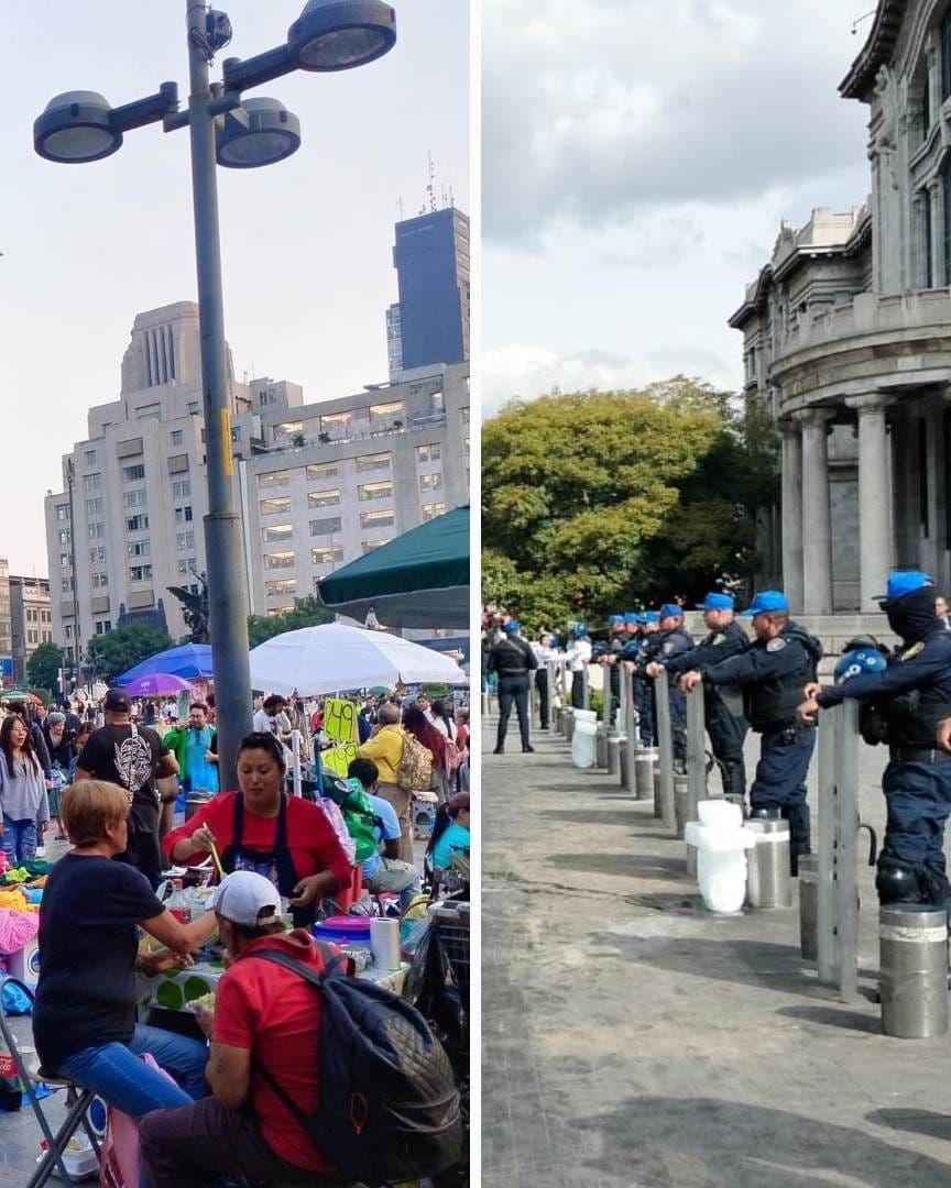 Bellas Artes: Antes y Después del Operativo Vs Vendedores Ambulantes | Galería