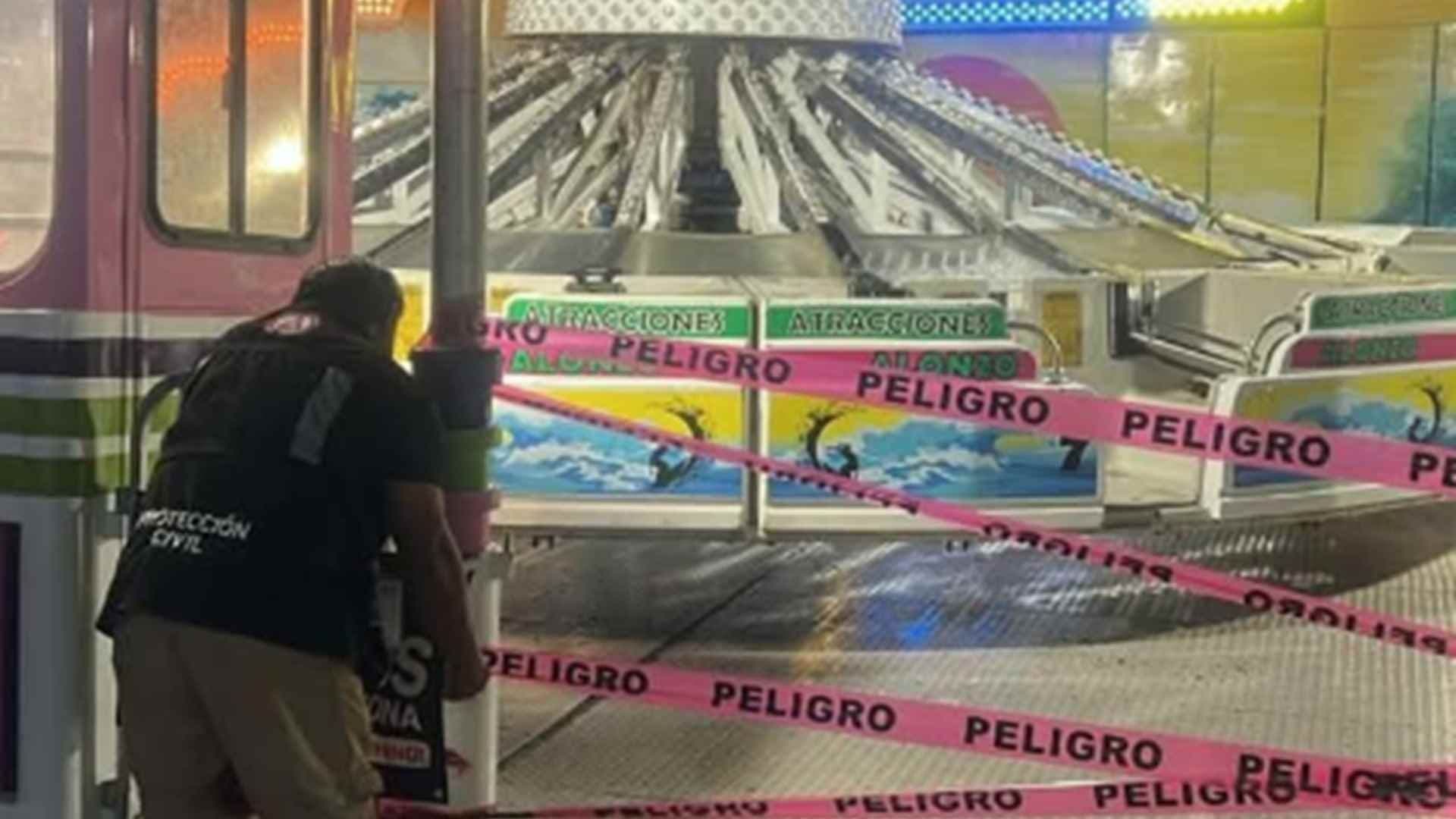 Video del Momento en que Juego de Feria Falla y Menor de Edad Cae, en Cozumel