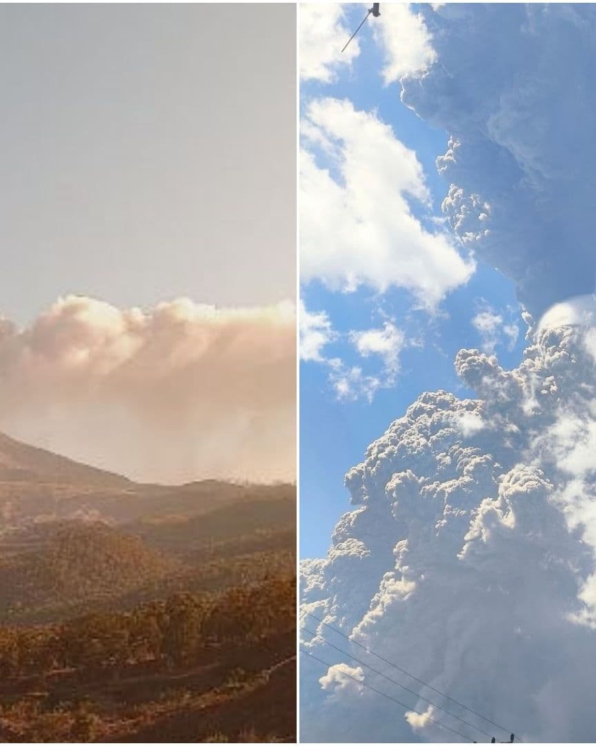 Erupción del Lewotobi Laki-Laki, en Indonesia