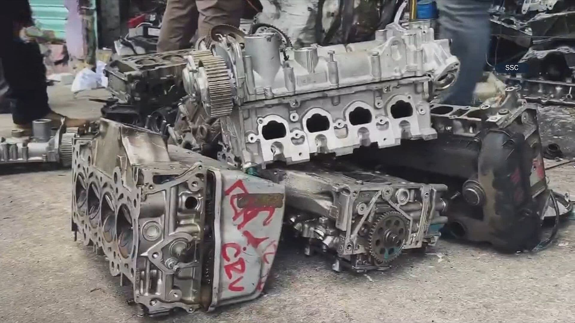 Aseguran 11 Toneladas de Autopartes tras Cuatro Cateos en Iztapalapa, CDMX