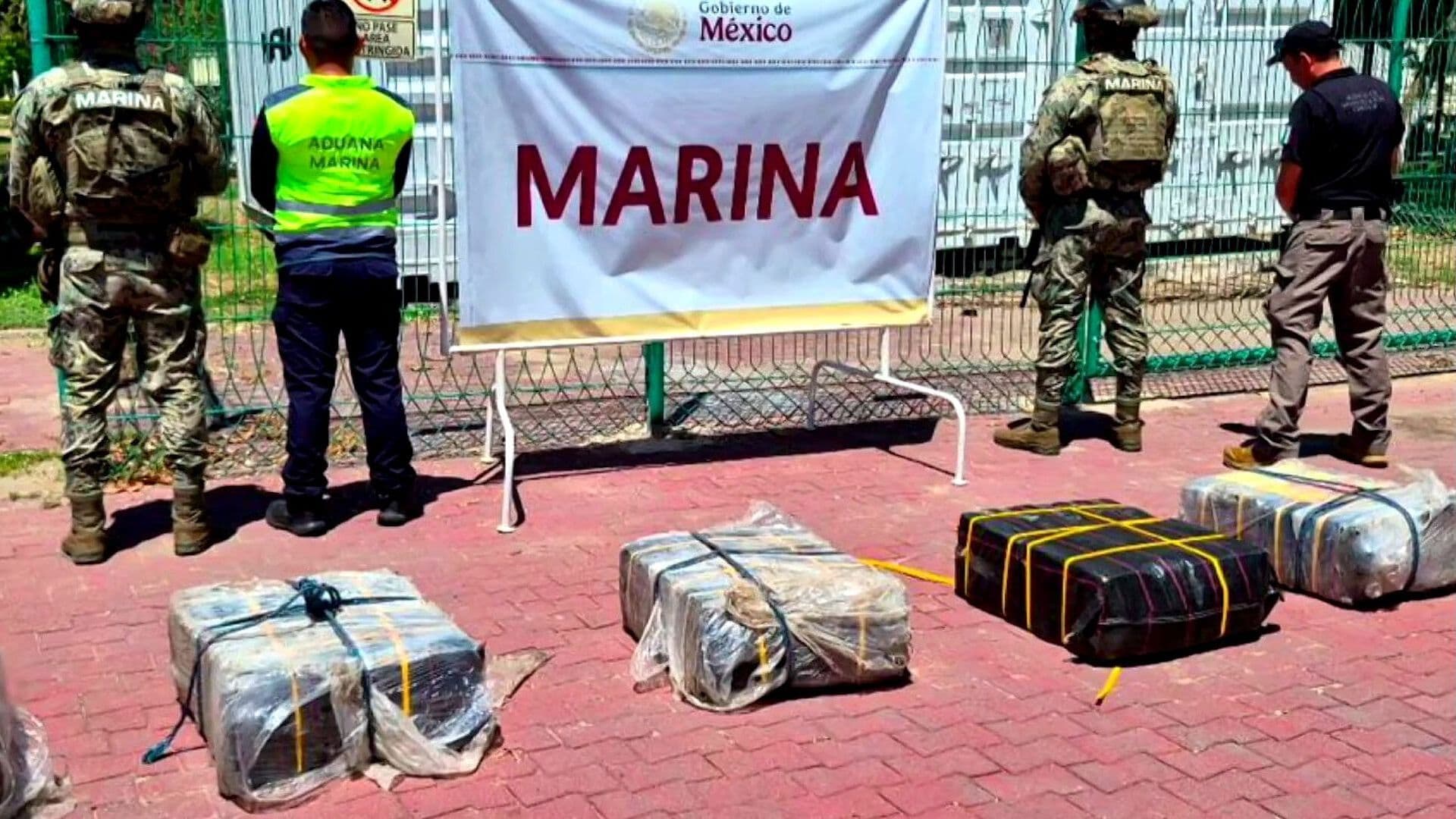 Marina Asegura 270 Kilos de Cocaína en Puerto de Manzanillo, Colima