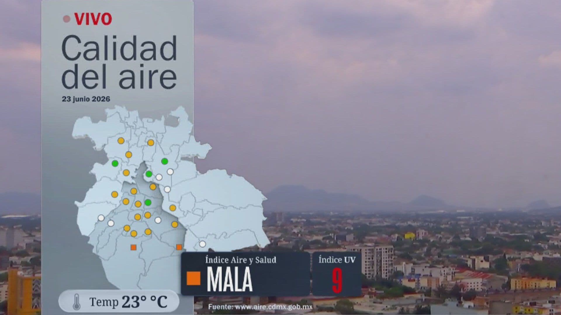 Lluvias en México Hoy; Estados con Pronóstico de Precipitaciones para el 23 de Junio