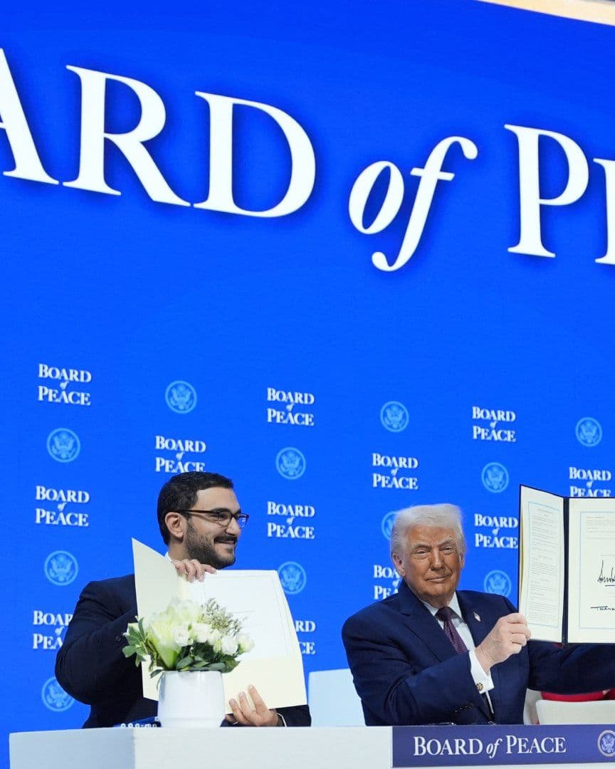 Constituyen en Davos la "Junta de Paz" Promovida por Trump; Líderes Firman la Carta.