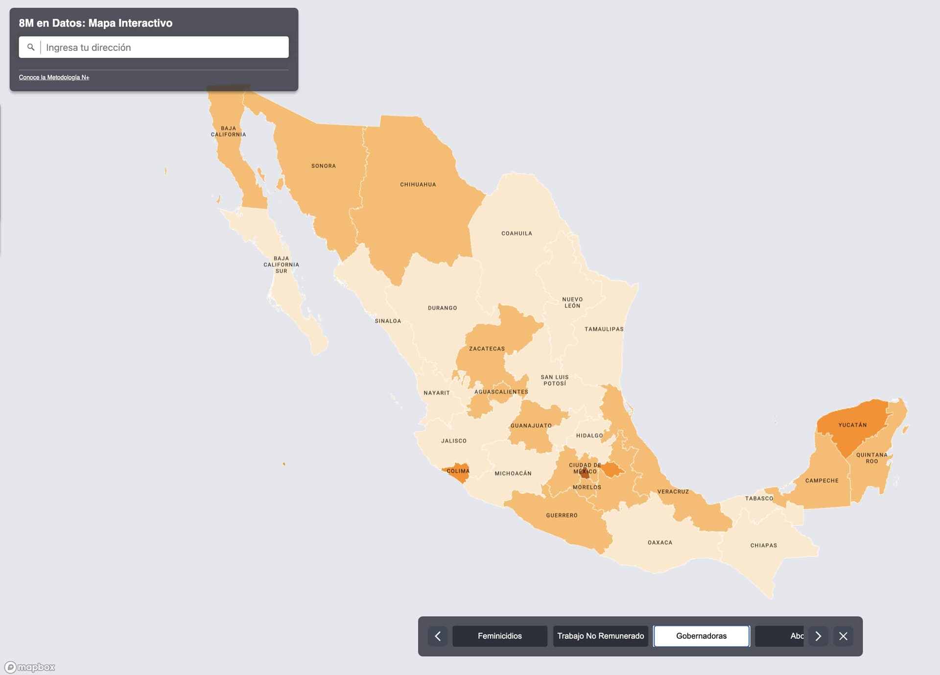 feminicidios map